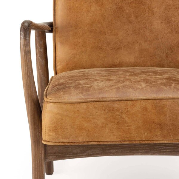 Surrey Leather Chair Macro 4